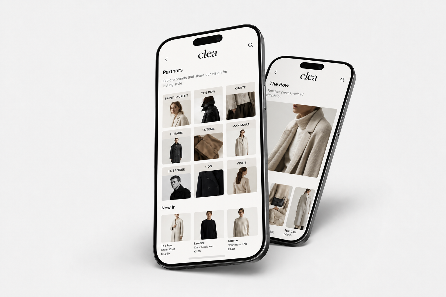 Clea merkesider med produktutforskning